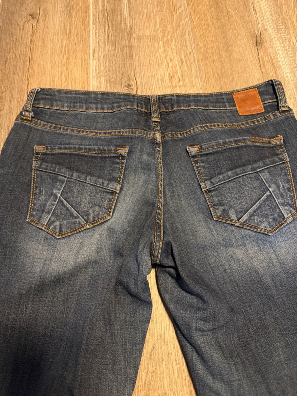 Dear John Blue Denim Jeans with Red Label Accent
